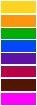 couleurs du calendrier
