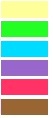 couleurs du calendrier France